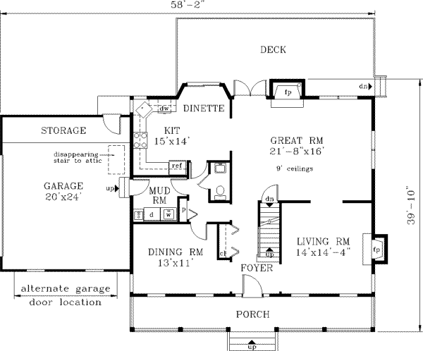 Main Floor Plan: 43-188