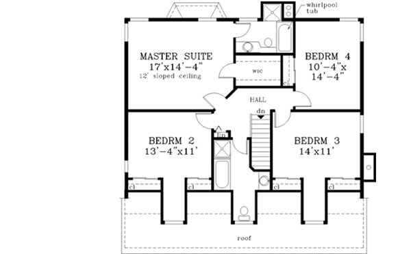 Upper/Second Floor Plan: 43-188