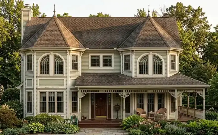 Victorian house plans 43-189 - front exterior, 2,341 sq ft, 4 bed, 2 bath house plans | Monster House Plans