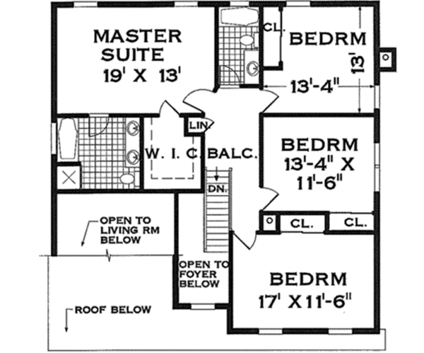 Upper/Second Floor Plan: 43-193
