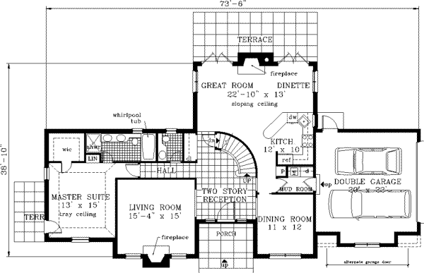 Main Floor Plan: 43-195