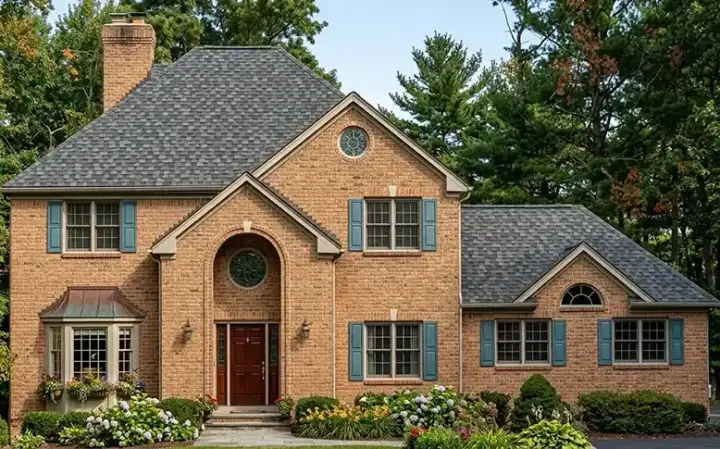 Traditional house plans 43-198 - front exterior, 2,418 sq ft, 4 bed, 2 bath house plans | Monster House Plans