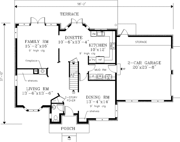 Main Floor Plan: 43-198