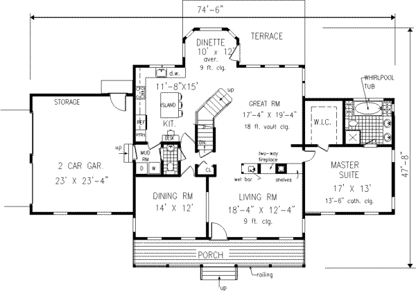 Main Floor Plan: 43-202