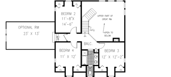 Upper/Second Floor Plan: 43-202