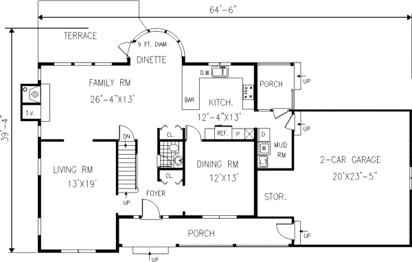 Main Floor Plan: 43-203