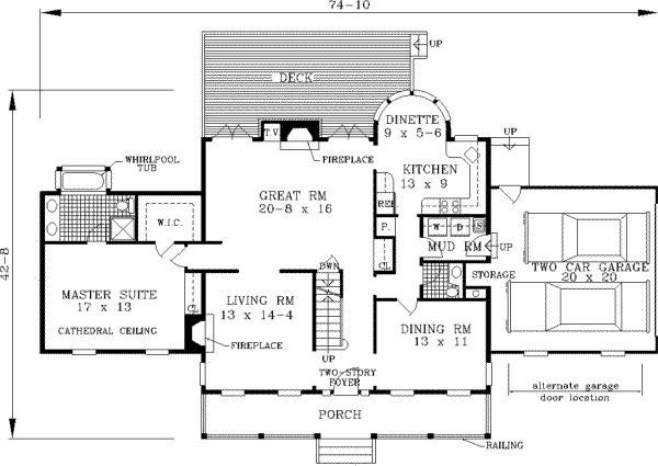 Main Floor Plan: 43-204