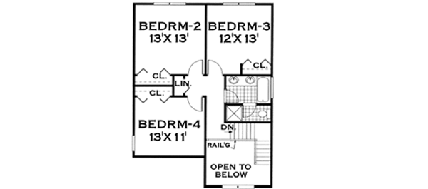 Upper/Second Floor Plan: 43-205