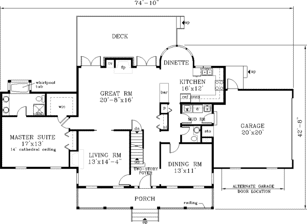 Main Floor Plan: 43-207