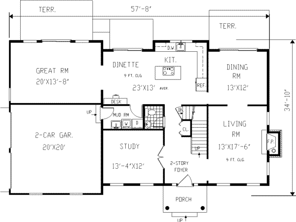 Main Floor Plan: 43-208