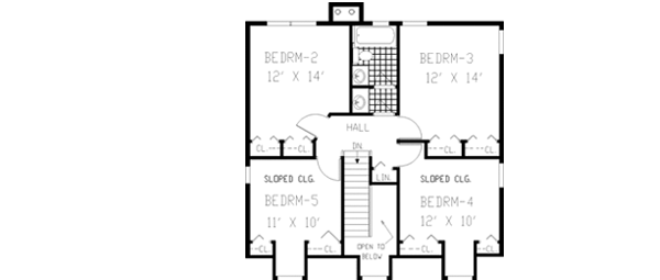 Upper/Second Floor Plan: 43-209