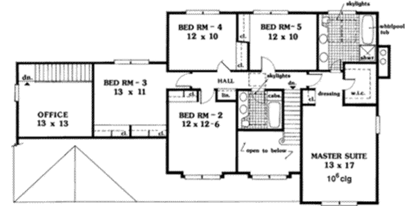 Upper/Second Floor Plan: 43-210