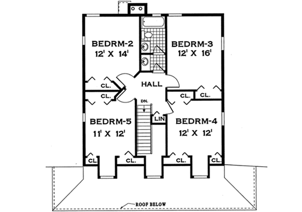 Upper/Second Floor Plan: 43-211