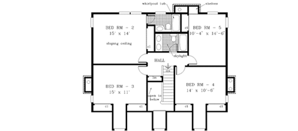 Upper/Second Floor Plan: 43-212