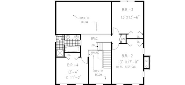 Upper/Second Floor Plan: 43-215