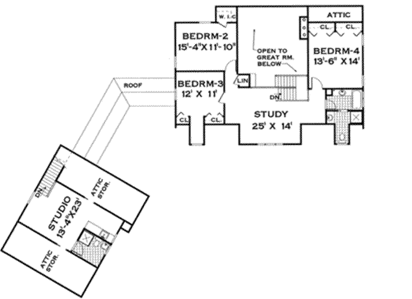 Upper/Second Floor Plan: 43-218