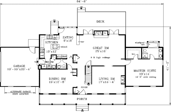 Main Floor Plan: 43-219