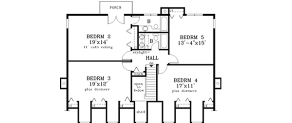 Upper/Second Floor Plan: 43-219