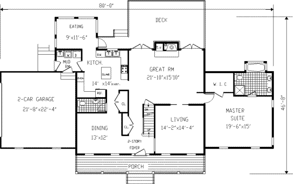Main Floor Plan: 43-221