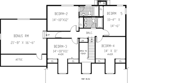 Upper/Second Floor Plan: 43-221