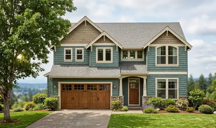 Craftsman house plans 44-460 - front exterior, 2,186 sq ft, 4 bed, 2 bath house plans | Monster House Plans