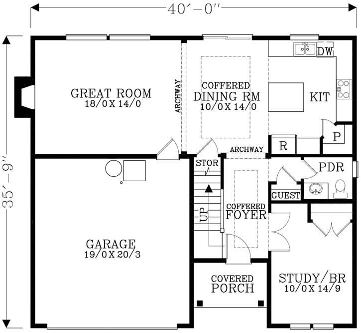 Main Floor Plan: 44-460