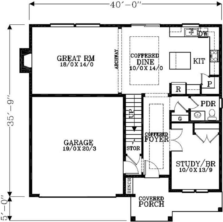 Main Floor Plan: 44-461