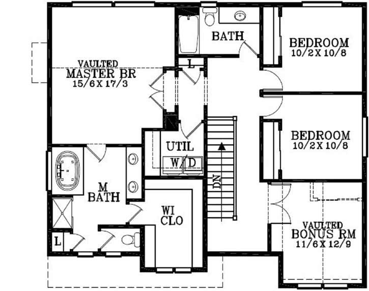 Upper/Second Floor Plan: 44-461