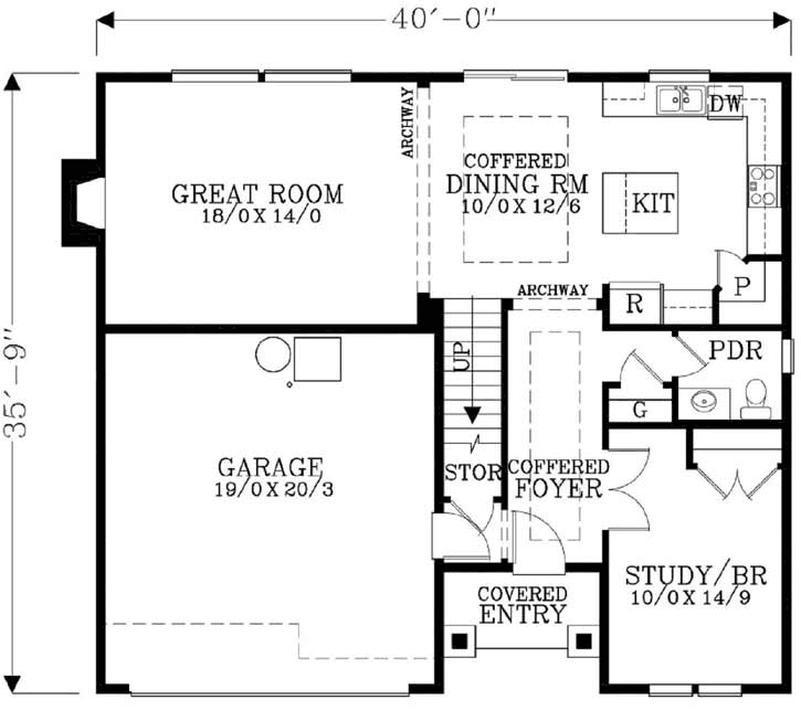 Main Floor Plan: 44-462