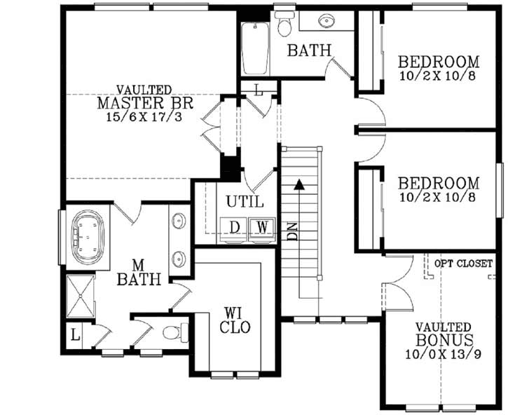 Upper/Second Floor Plan: 44-462