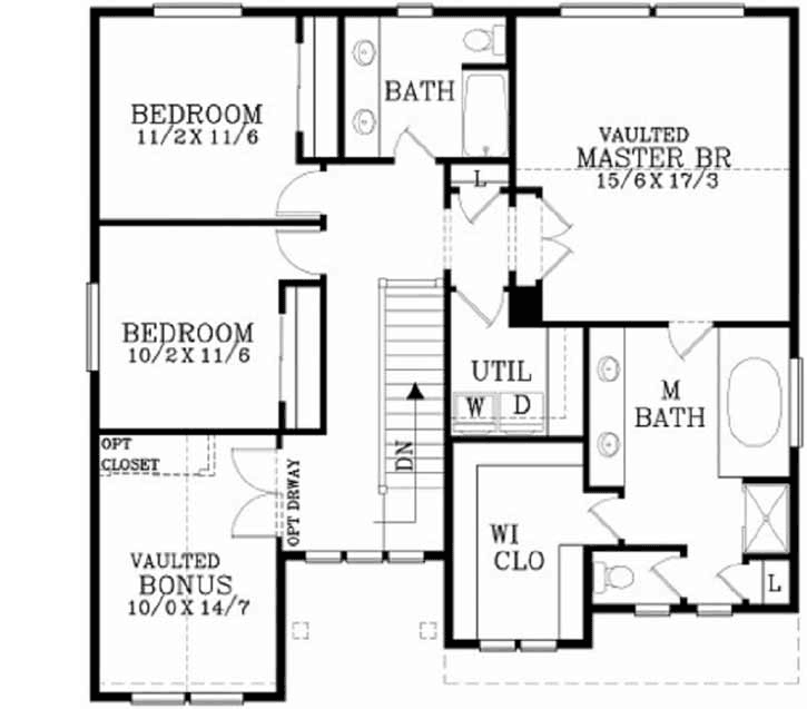 Upper/Second Floor Plan: 44-463