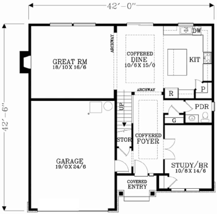 Main Floor Plan: 44-465