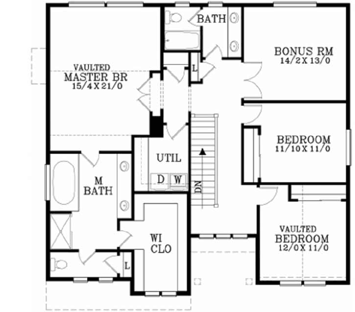 Upper/Second Floor Plan: 44-465