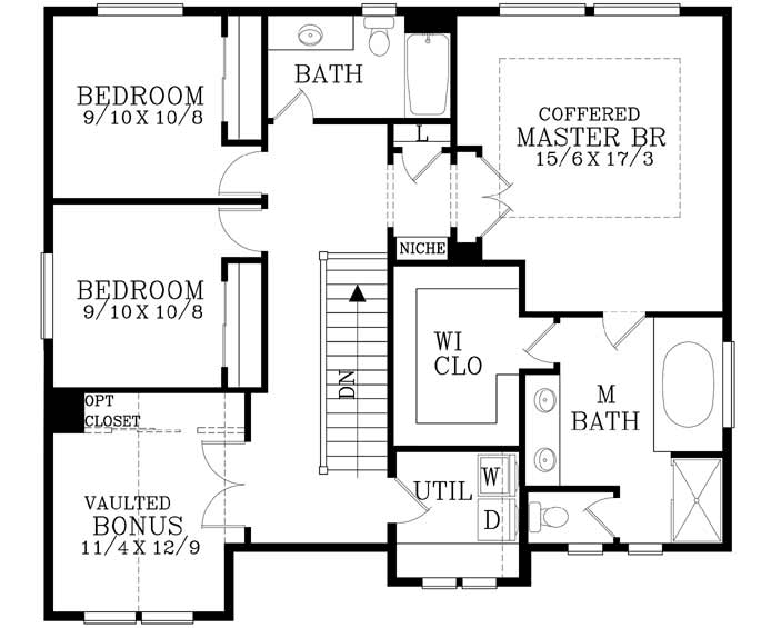 Upper/Second Floor Plan: 44-467