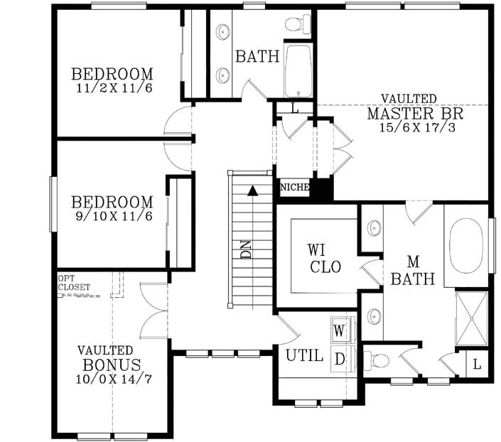 Upper/Second Floor Plan: 44-468