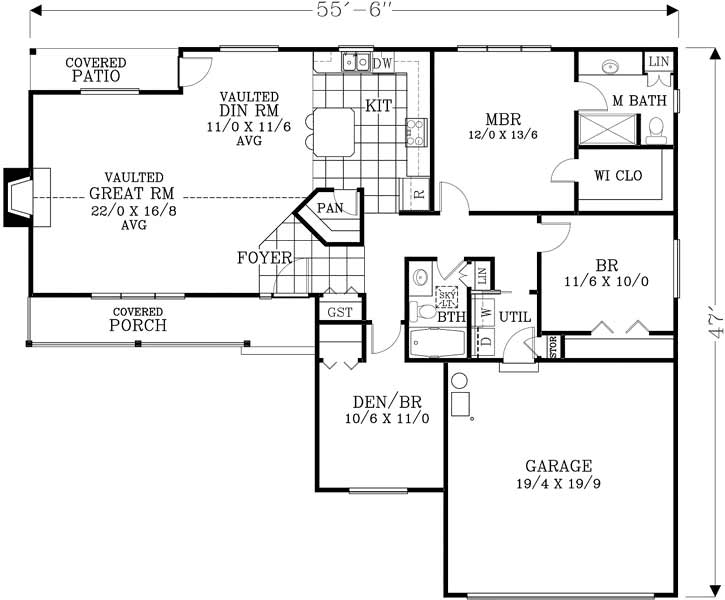 Main Floor Plan: 44-470