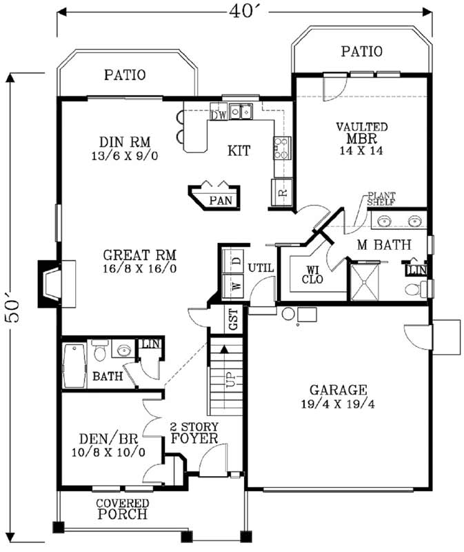 Main Floor Plan: 44-471