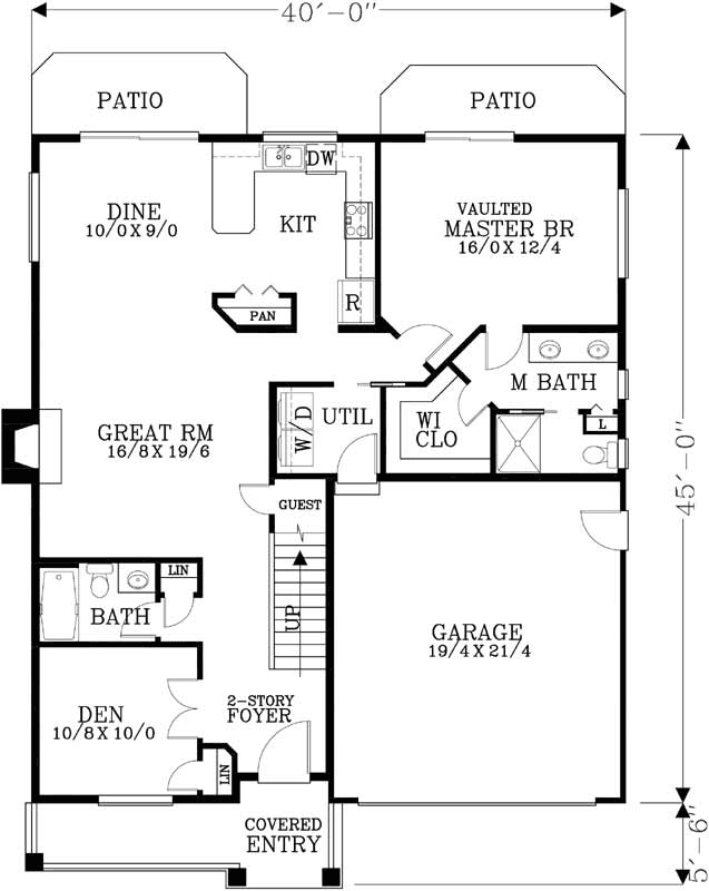 Main Floor Plan: 44-472