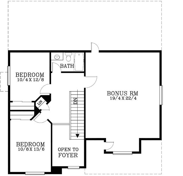 Upper/Second Floor Plan: 44-472
