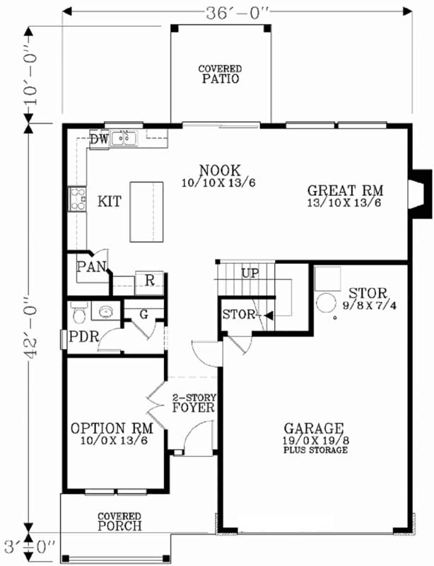 Main Floor Plan: 44-473