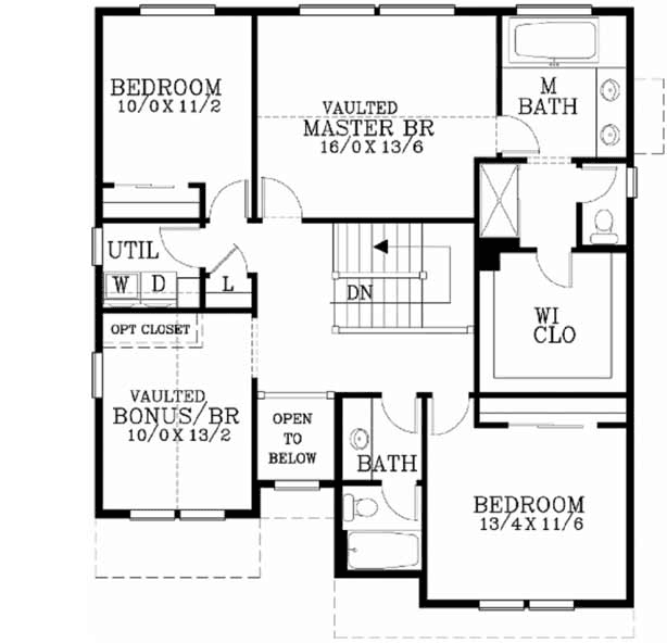 Upper/Second Floor Plan: 44-473