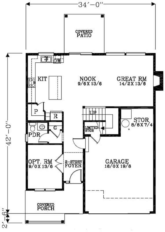 Main Floor Plan: 44-474
