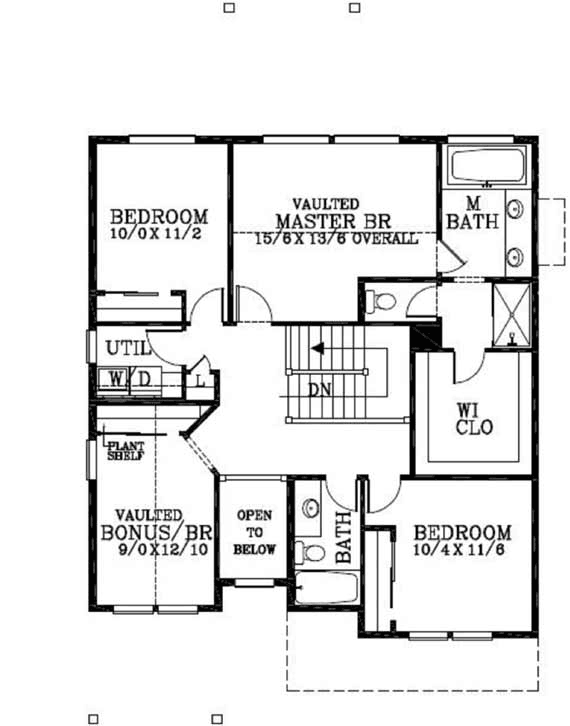 Upper/Second Floor Plan: 44-474
