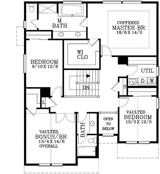 Upper/Second Floor Plan: 44-475
