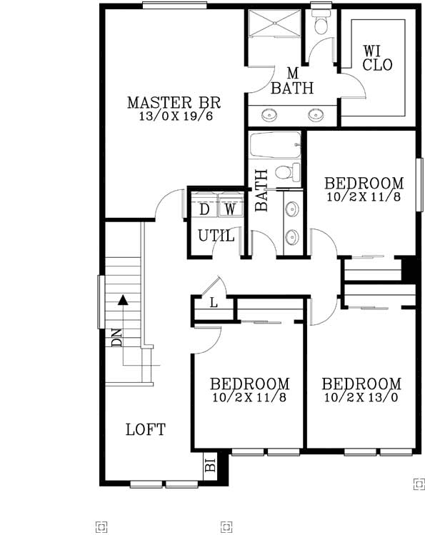 Upper/Second Floor Plan: 44-478
