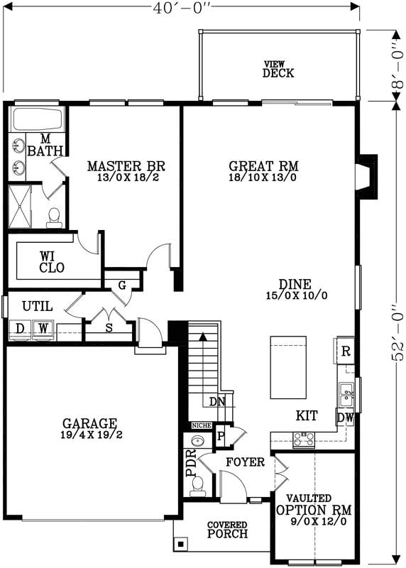Main Floor Plan: 44-481