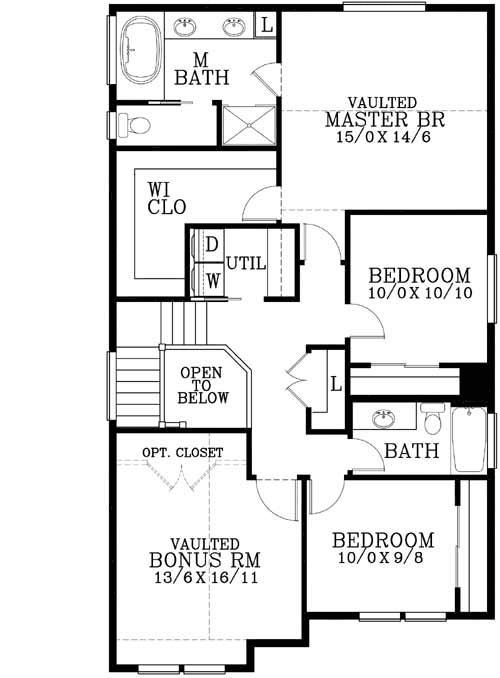 Upper/Second Floor Plan: 44-482
