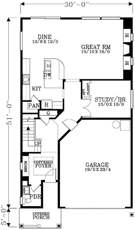 Main Floor Plan: 44-485