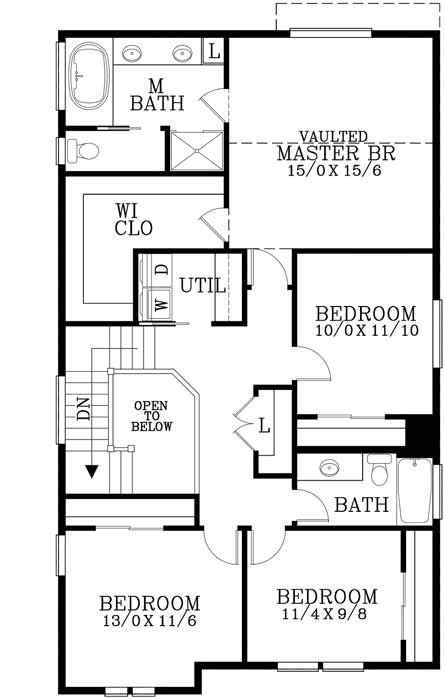Upper/Second Floor Plan: 44-488