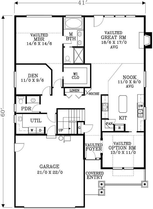 Main Floor Plan: 44-489